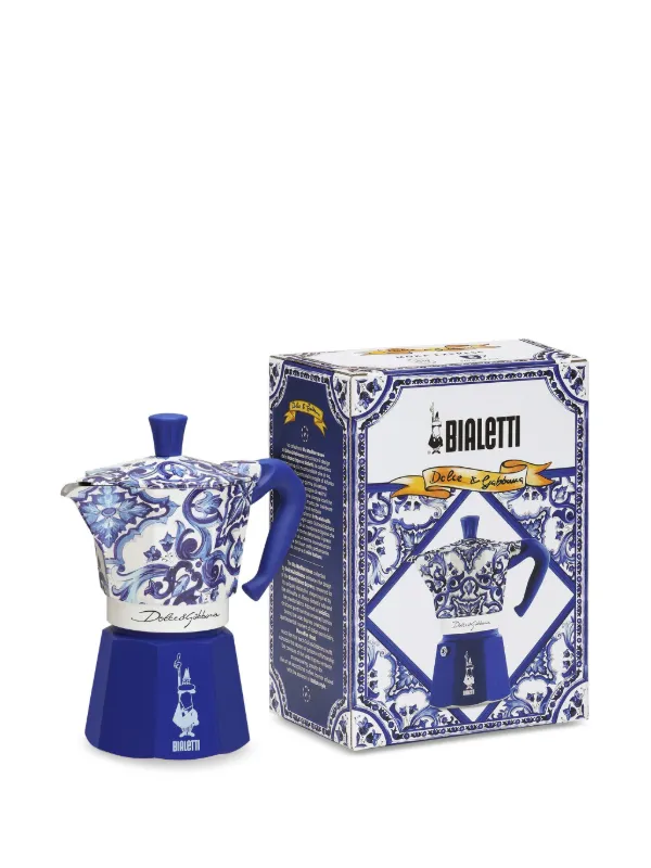 Moka Express Dolce & Gabbana Blu Med - 6 Xícaras - Bialetti
