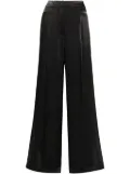 Michael Michael Kors georgette pleated wide-leg trousers - Black