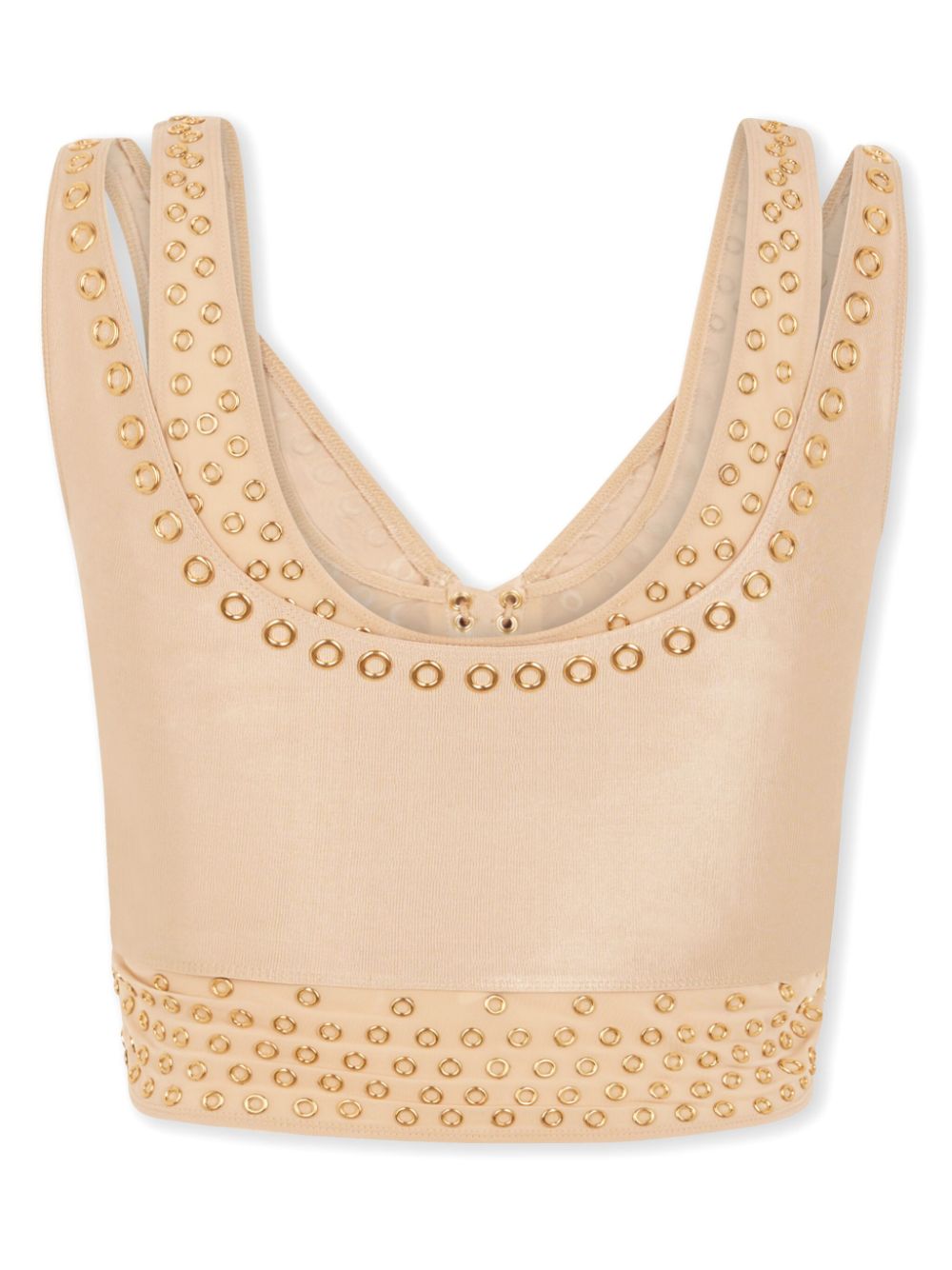 Rabanne Cropped top Beige