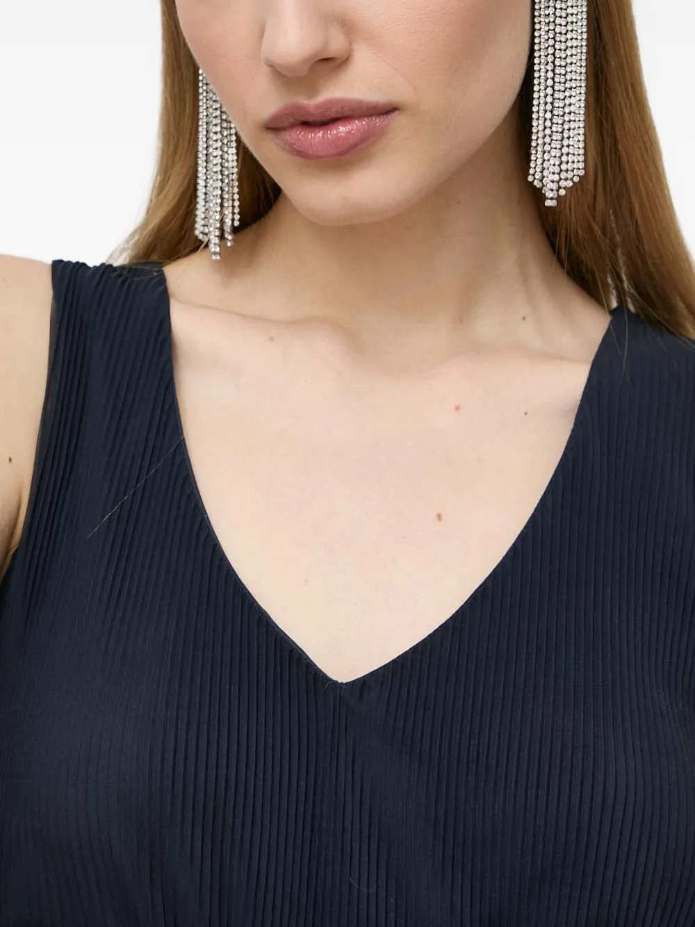 Armani Exchange Jurk met ceintuur Blauw