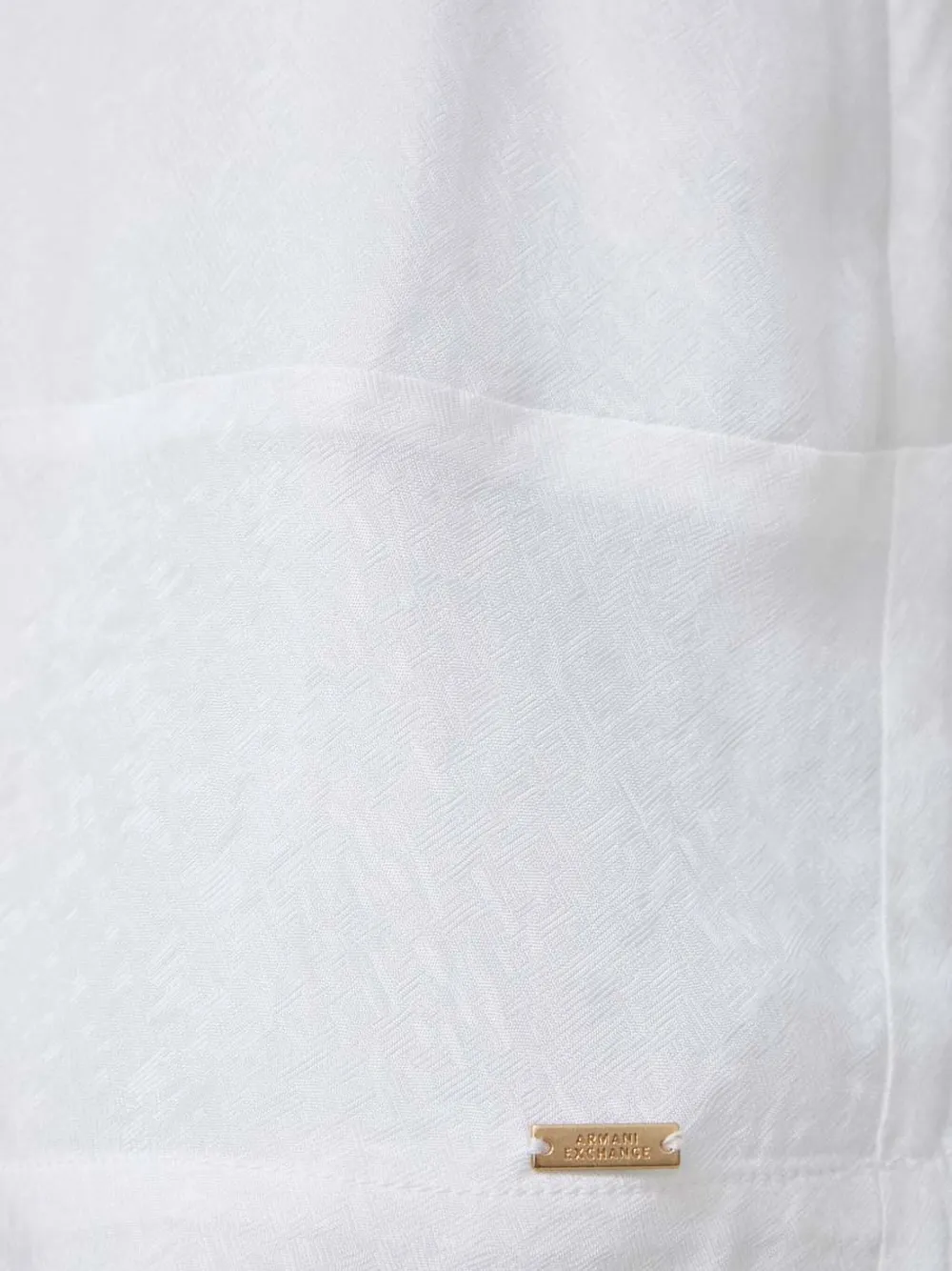 Armani Exchange V-neck Blouse In White