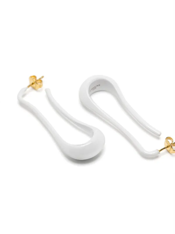 LEMAIRE ドロップピアス | ホワイト | FARFETCH JP