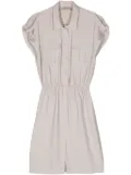 Blanca Vita Afelandra elasticated-waist shirtdress - Neutrals