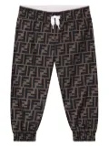 Fendi Kids FF-print track pants - Brown