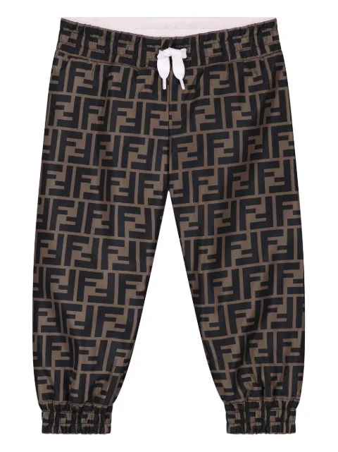 Fendi Kids pants con estampado FF