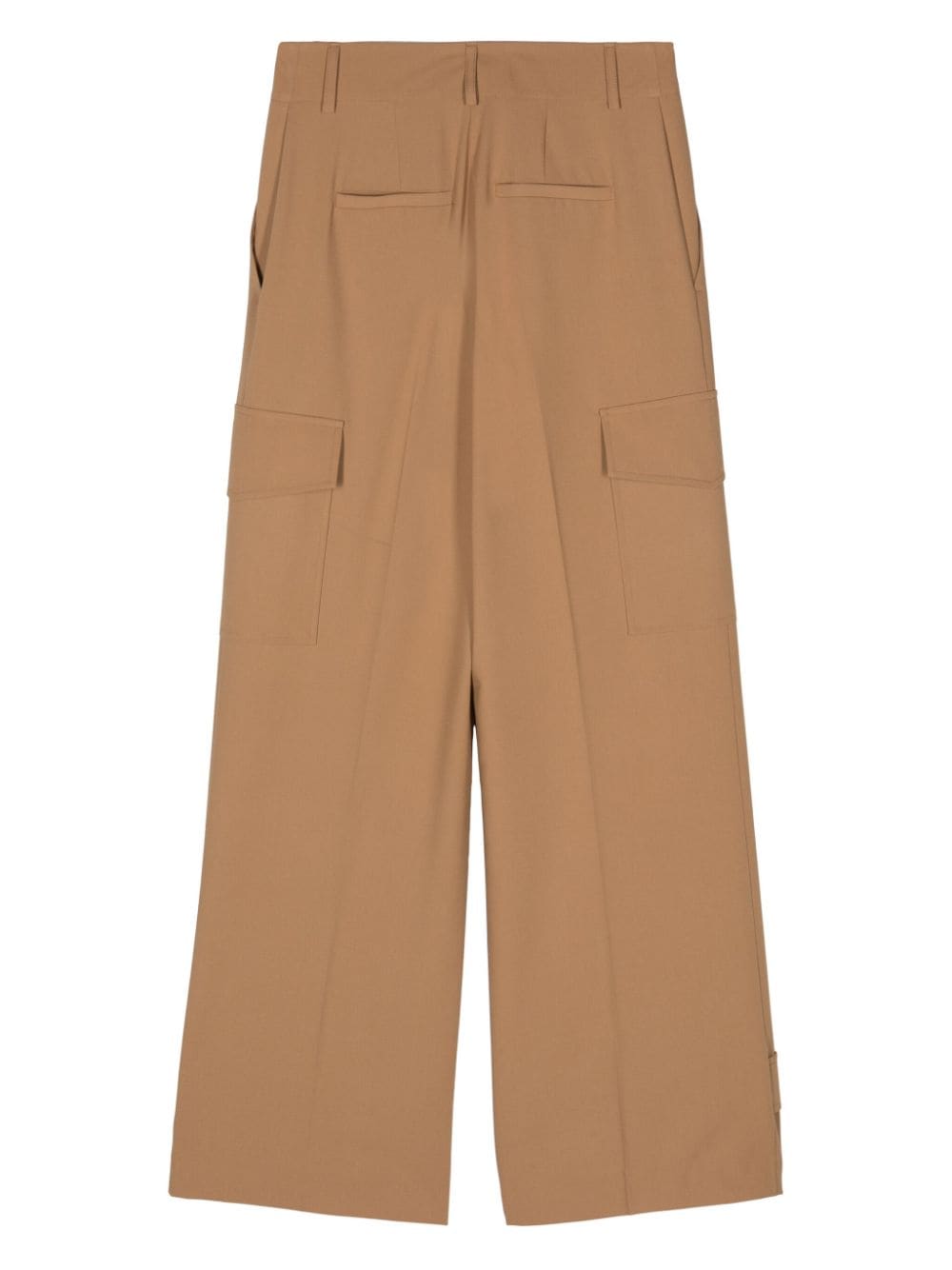 Shop Blanca Vita Philody Wide-leg Cargo Trousers In Neutrals