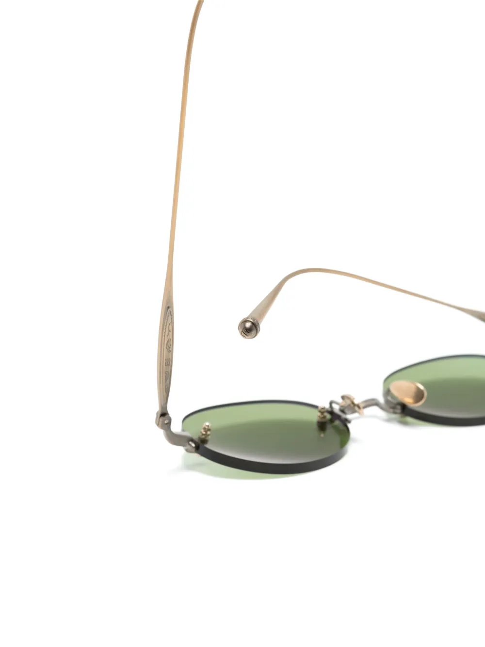 MATSUDA RIMLESS OVAL-FRAME SUNGLASSES