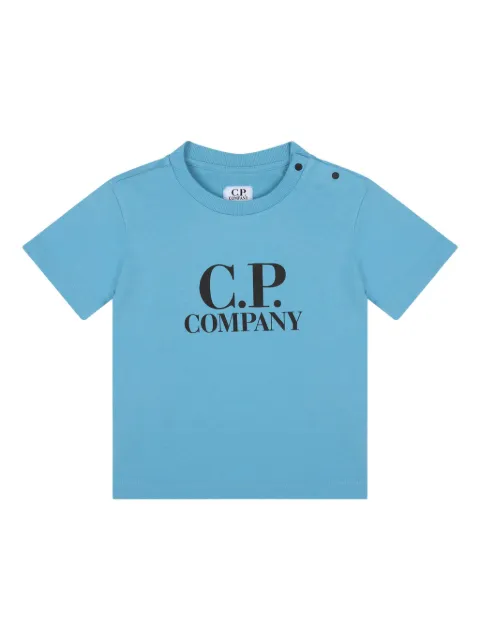 C.P. Company playera con logo estampado