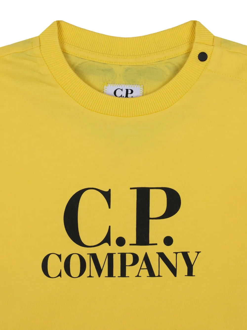 C.P. Company T-shirt met logoprint Geel
