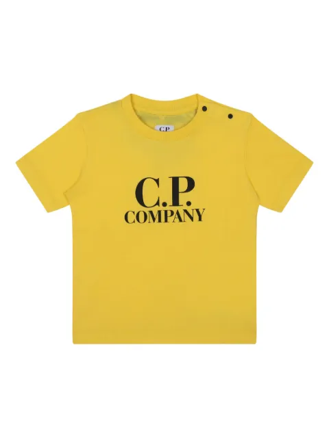 C.P. Company playera con logo estampado