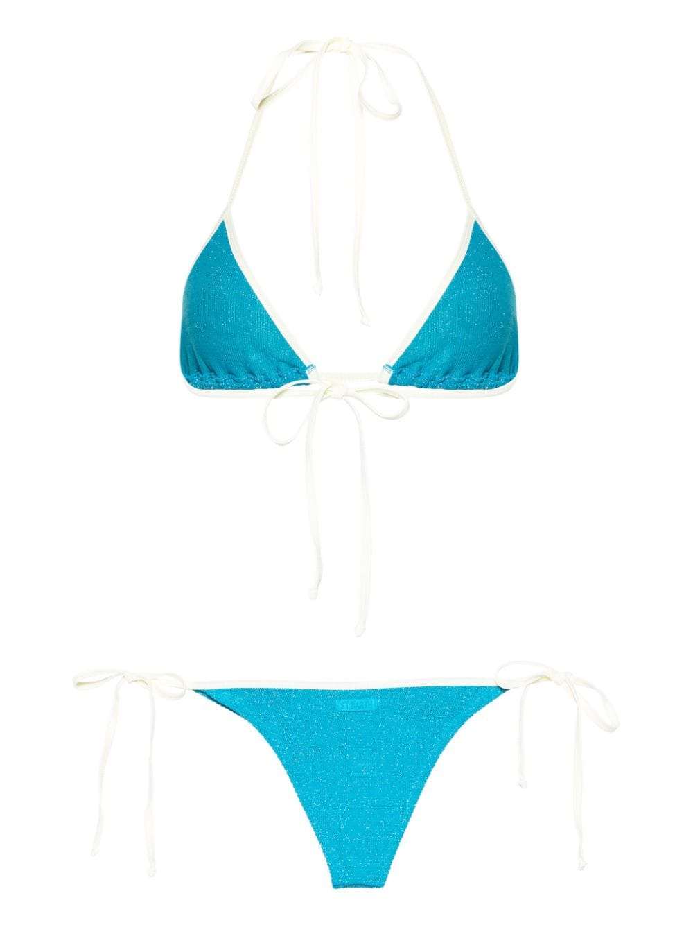 MC2 Saint Barth shirred-effect bikini - Blauw