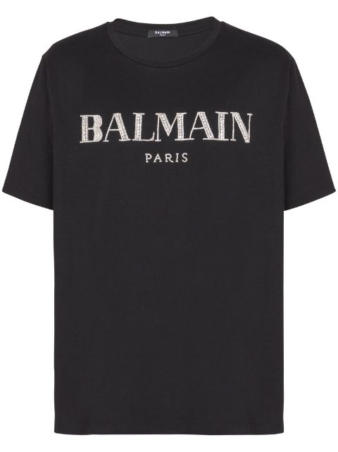 Balmain Vintage crystal-embellished T-shirt 