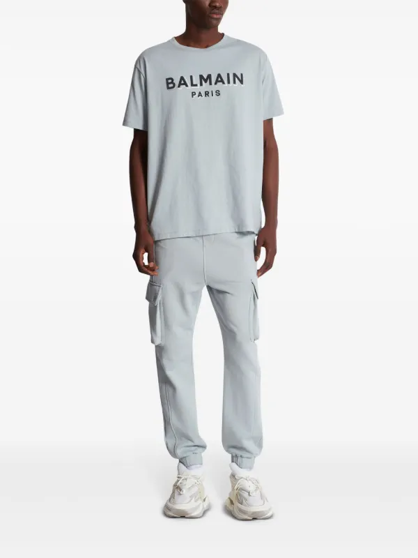 値下げ！BALMAIN バルマン　ハーフパンツ　カーゴ　シルバージップ　46 Balmain カーゴパンツ | グレー | FARFETCH JP