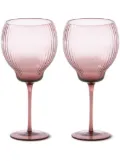 POLSPOTTEN small Pum wine glasses (set of two) - Pink
