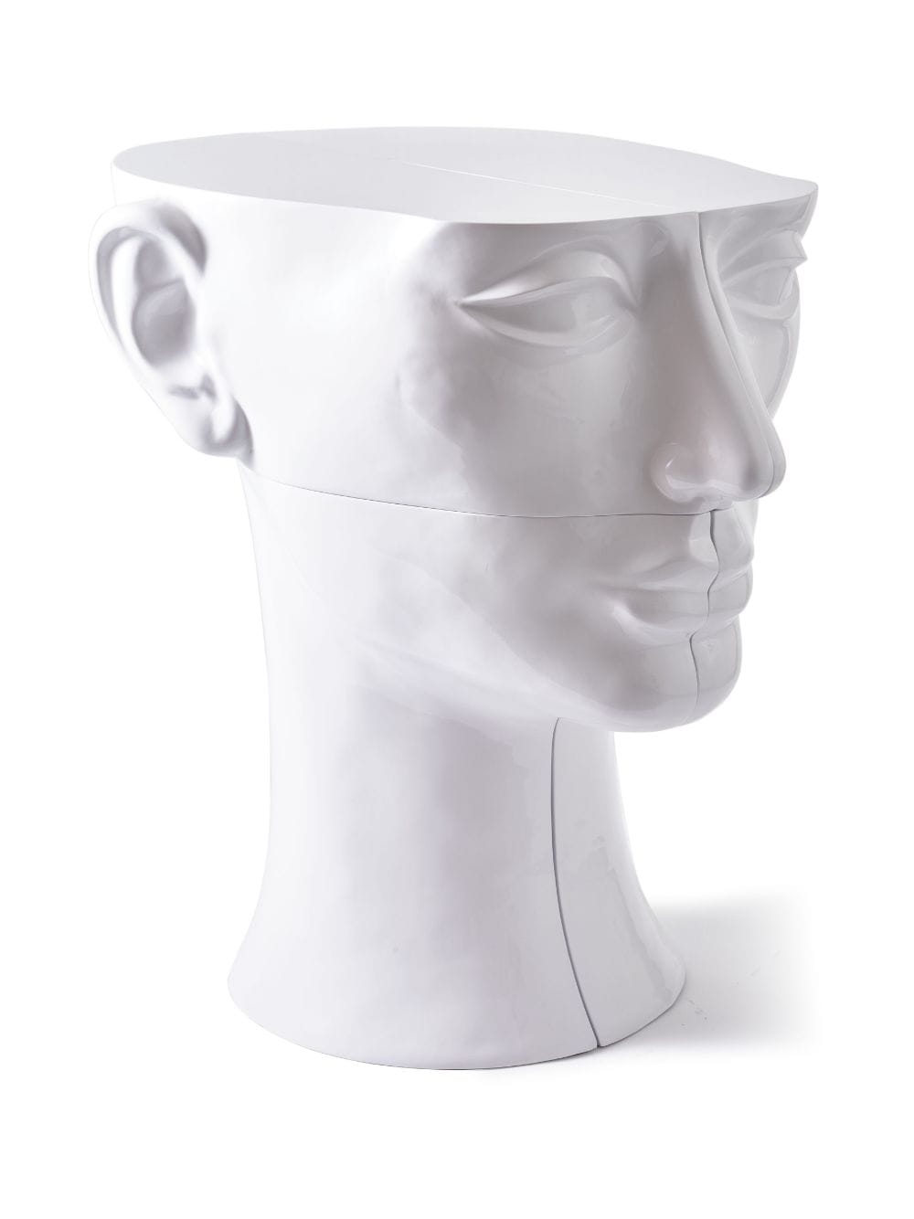 Polspotten Head Left Bottom Lacquered-finish Sculpture In White