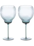 POLSPOTTEN Pum glass wine glasses (set of two) - Blue