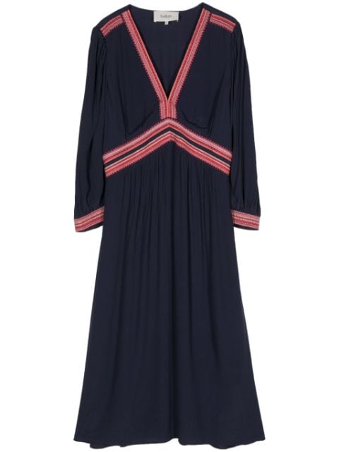 Ba&Sh Tanina Kleid mit Kontrastbesatz