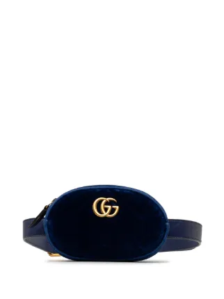 Gucci Pre-Owned 2015-2022 Velvet GG Marmont Matelasse Belt Bag 
