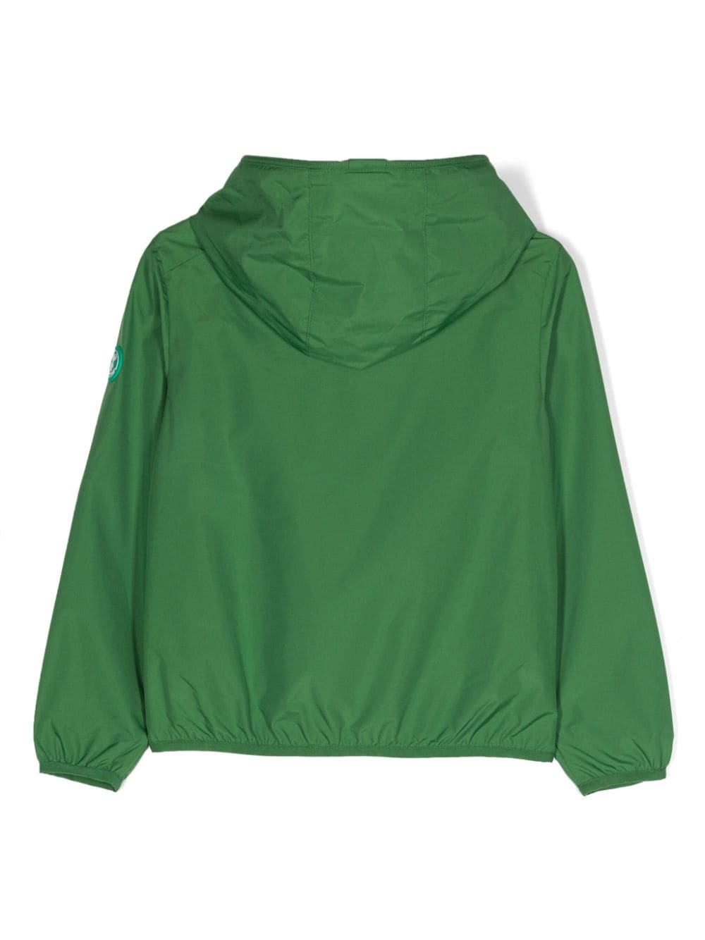 Save The Duck Kids' Logo-patch Hooded Jacket In Green