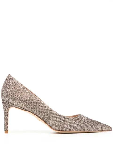 Stuart Weitzman Stuart 50mm glitter pumps