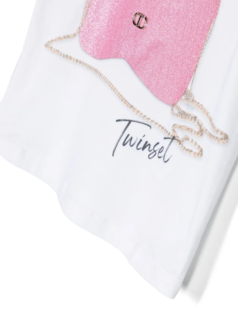 TWINSET Kids T-shirt met grafische print Wit