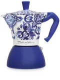 Dolce & Gabbana x Bialetti Moka Induction large coffee maker - Blue