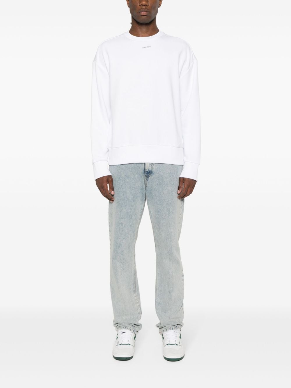 Calvin Klein logo-print sweatshirt - Wit