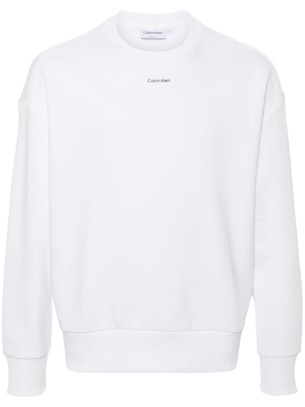 Calvin Klein Logo印花卫衣 In White