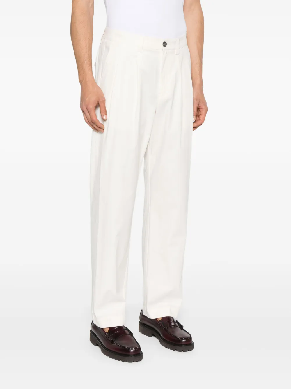 Sease Mid-rise Wide-leg Trousers In Neutrals