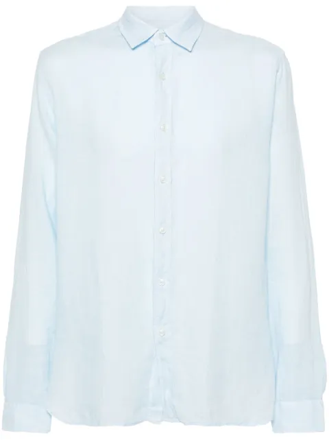 Xacus long-sleeve linen shirt