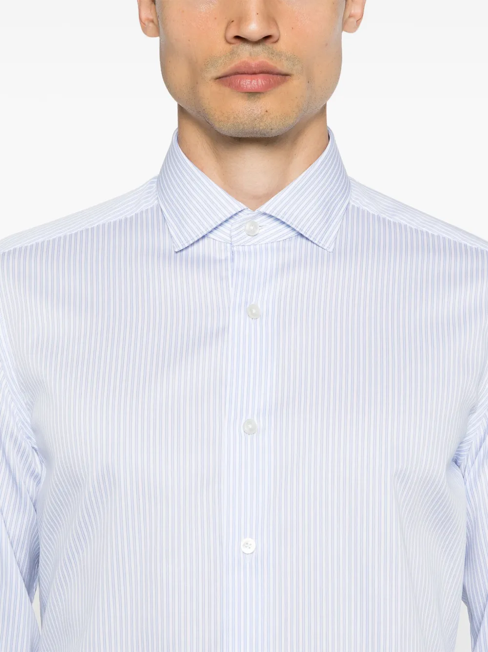 Xacus Katoenen overhemd Blauw