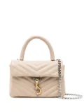 Rebecca Minkoff Edie quilted leather satchel bag - Neutrals