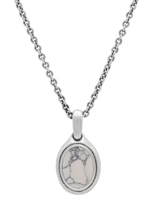 Collier à pendentif ovale - John Varvatos - Modalova
