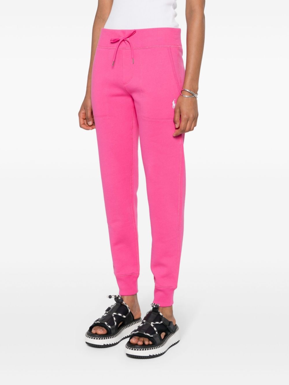 Shop Polo Ralph Lauren Polo Pony Track Pants In Pink