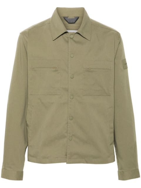 Calvin Klein logo-appliqué shirt jacket