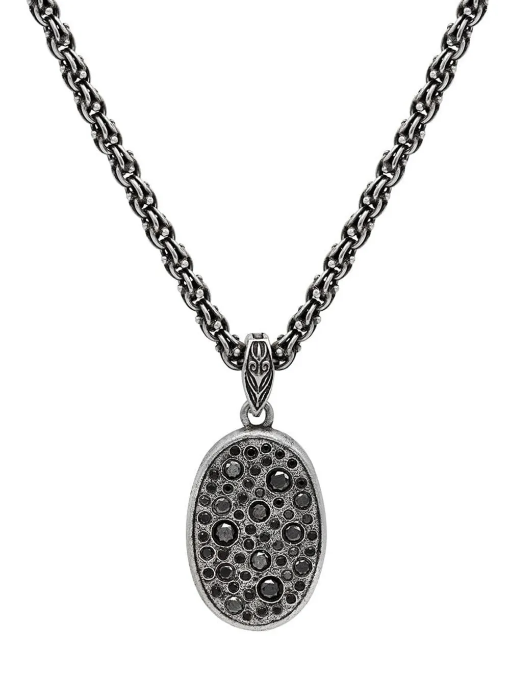 John Varvatos Collana con pendente Stardust - Argento