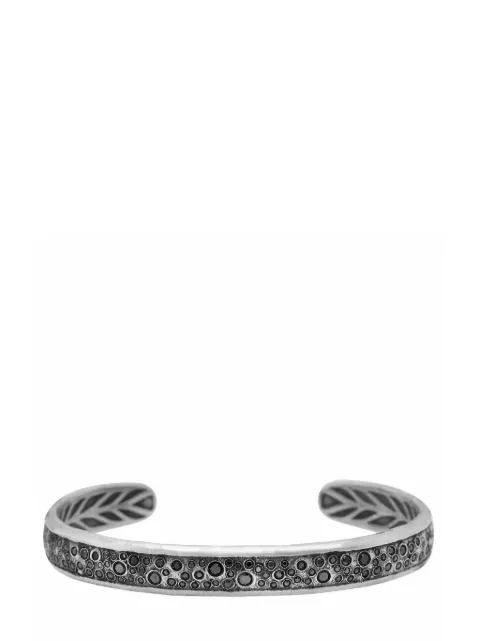 John Varvatos brazalete Stardust con diamate negro