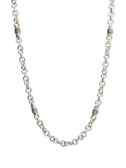 John Varvatos collar cruzado en plata de ley