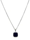 John Varvatos black onyx pendant necklace - Silver