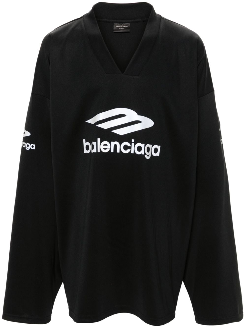 Balenciaga Reflective-detail Sweatshirt In Black