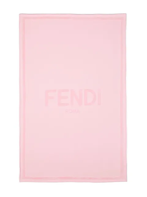 Fendi Kids logo-embossed cotton towel