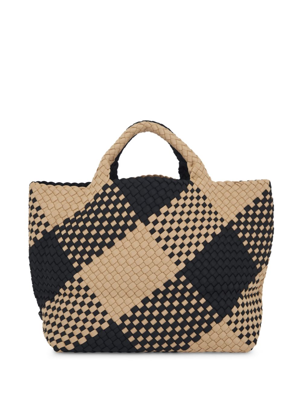 Shop Naghedi Interlock-weave Tote Bag In Neutrals