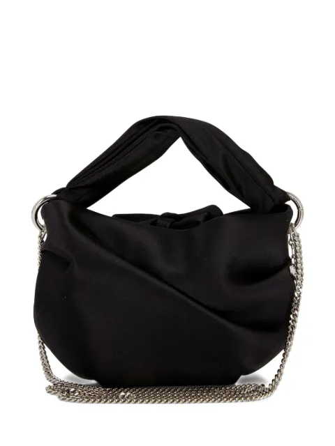 Jimmy Choo ruched satin shoulder bag