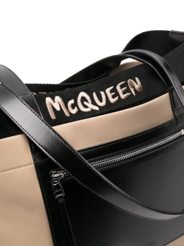 Alexander McQueen レザー トートバッグ | ニュートラル