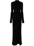 Nanushka long-sleeve towelling maxi dress - Black