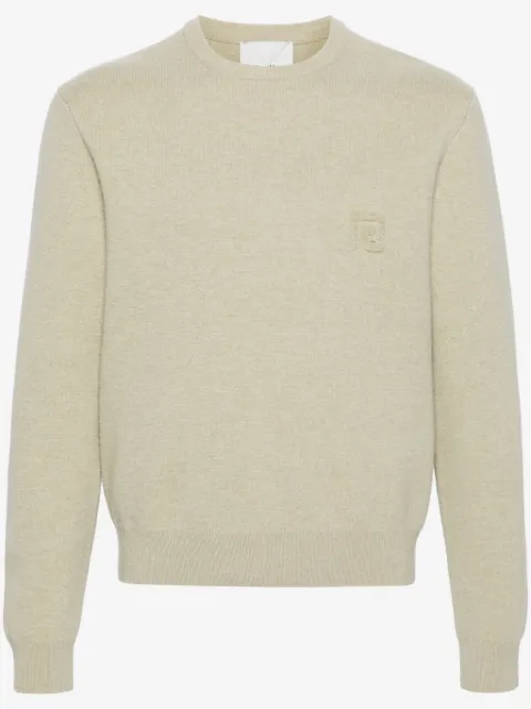 Nanushka logo-embroidered merino jumper