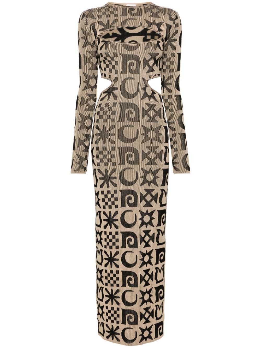 Onika jacquard midi dress