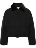 Nanushka faux fur-collar puffer jacket - Black