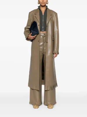 Nanushka ナヌシュカ フェリス フェルトコート ウォルナット Ferris - Felted Wool Coat - Walnut – Nanushka