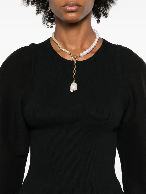 Nanushka Yarah Layered Top | Black | FARFETCH